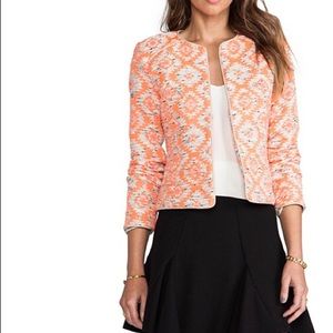 Nanette Lepore Great Plains Jacket in coral Size 6